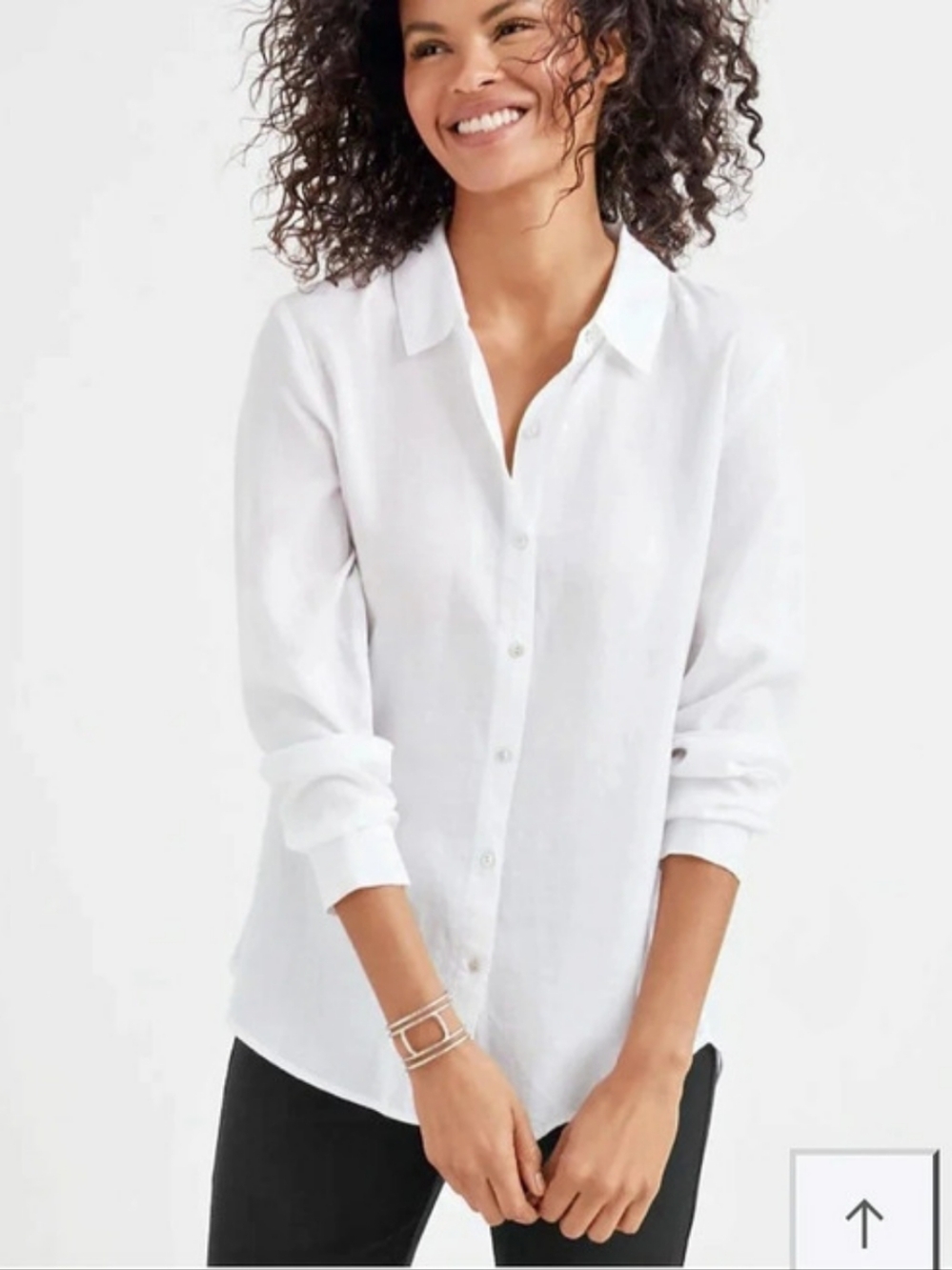 Eileen Fisher Button Down Shirt Like New In 100% Tencel Size S